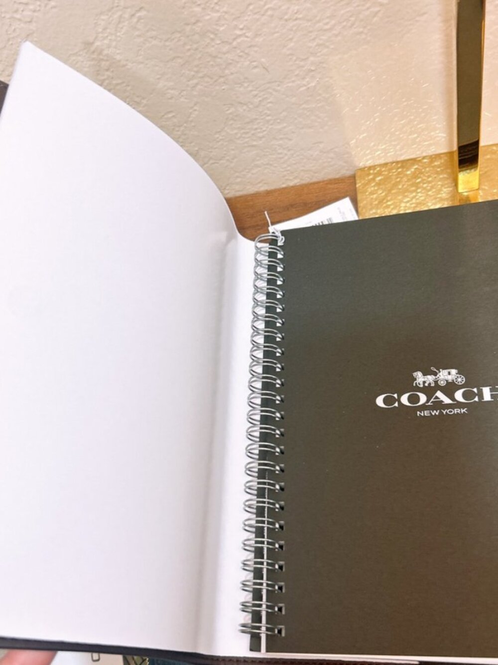 NWT Coach Notebook With Butterfly Print CCF42 black color - Picture 4 of 9